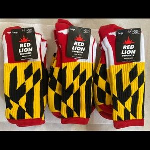 Maryland socks size Large. New never worn with original tags. Sold as a bundle.
